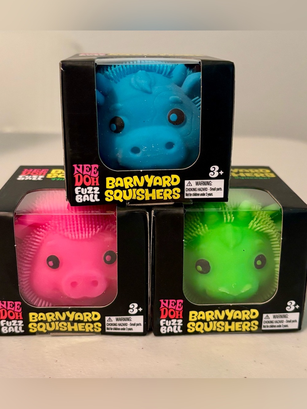 Schylling NeeDoh Tractor Supply Barnyard Squishers Fuzzballs
